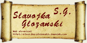 Slavojka Gložanski vizit kartica